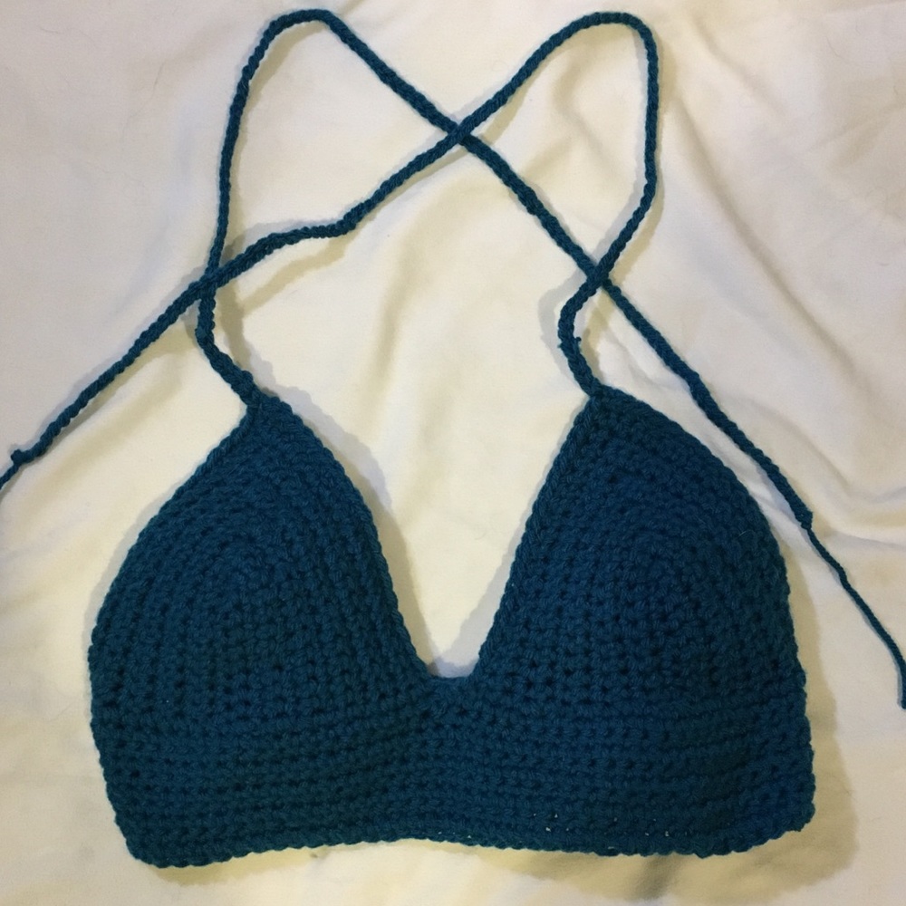 Crochet Halter/ Bikini Top